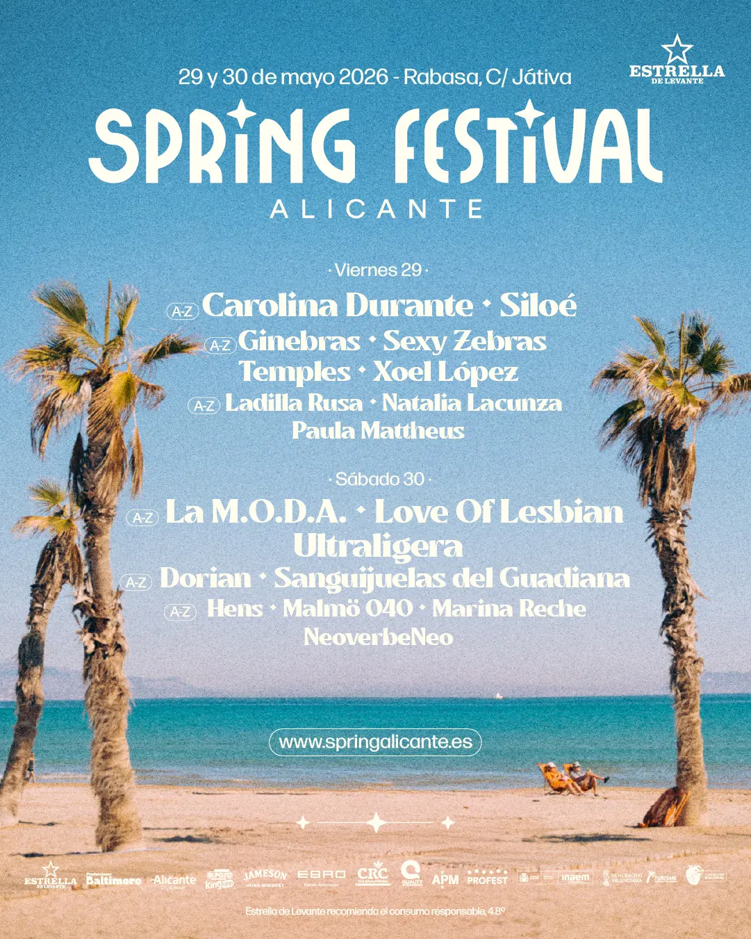 Spring Festival 2026 Cartel Y Distribuci n Por D as